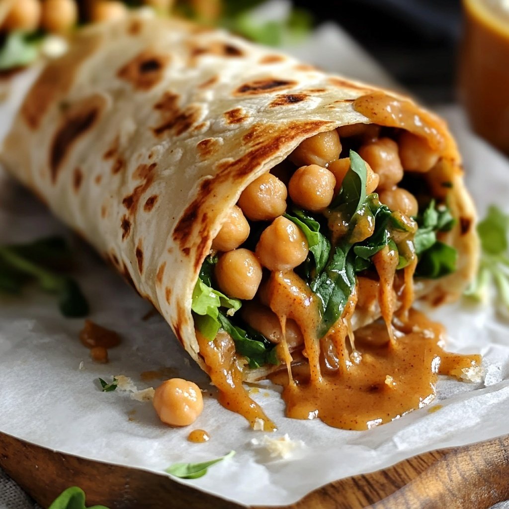 Wraps mit Kichererbsen