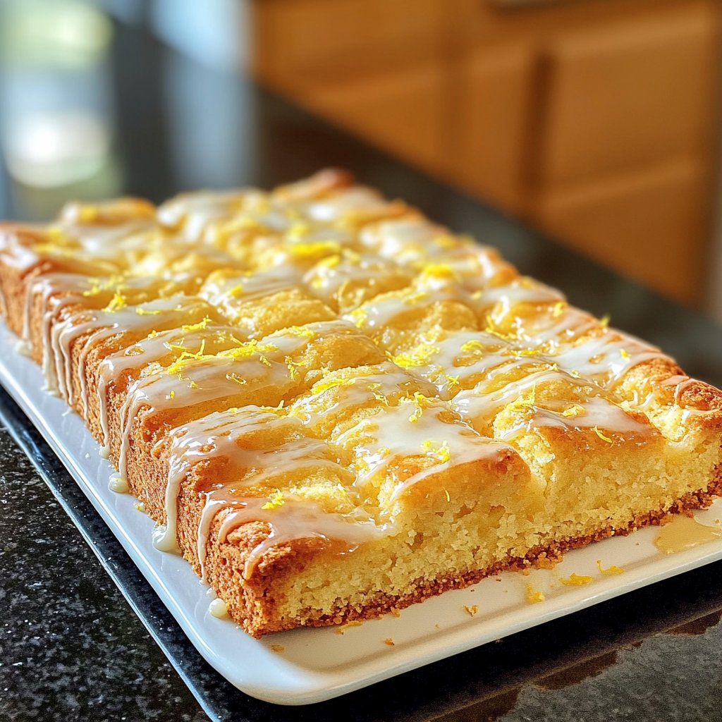 Zitronenkuchen für den Sonntagskaffee