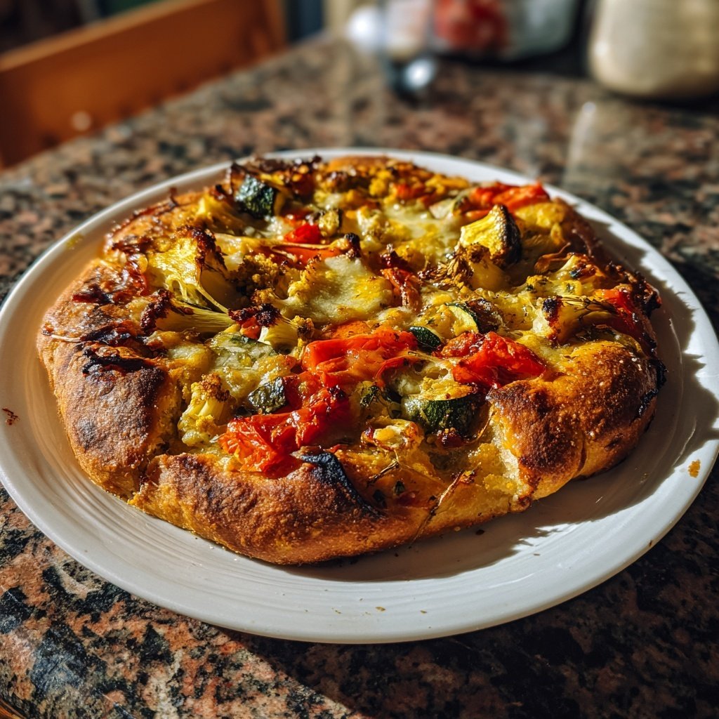 Pizza mit Grillgemüse