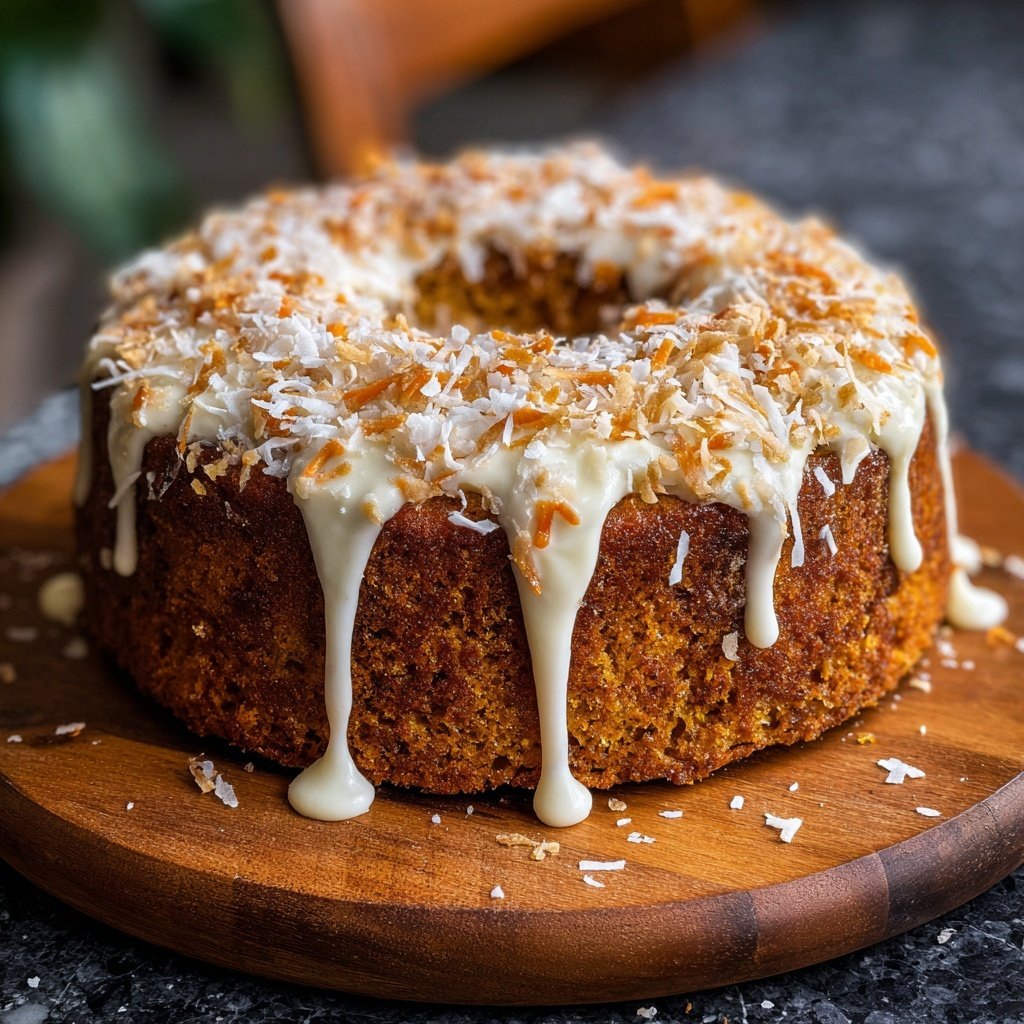 Karottenkuchen Mit Kokosraspeln