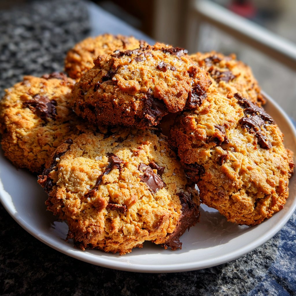 Cookies mit Karamell und Meersalz
