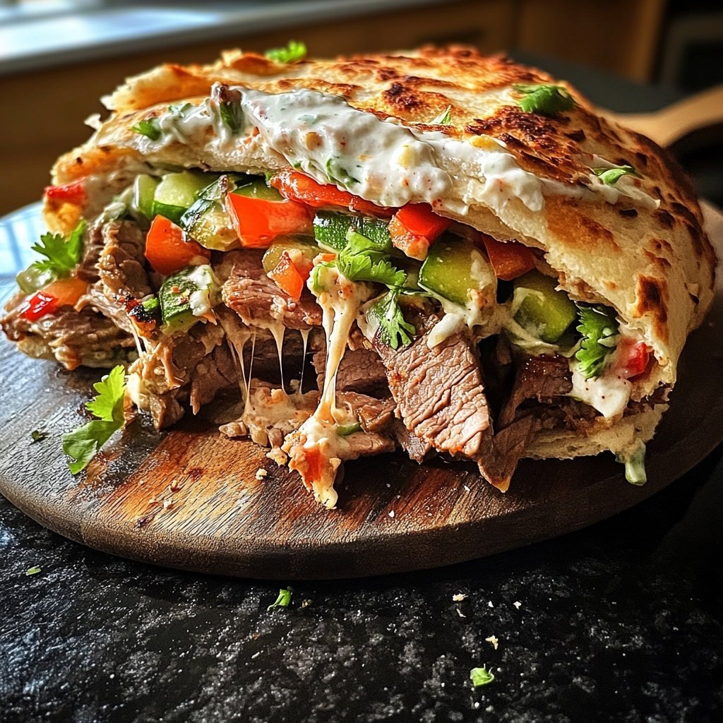 Döner mit Knoblauchjoghurt