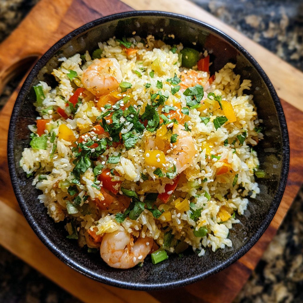 Gebratener Reis mit Sesamöl