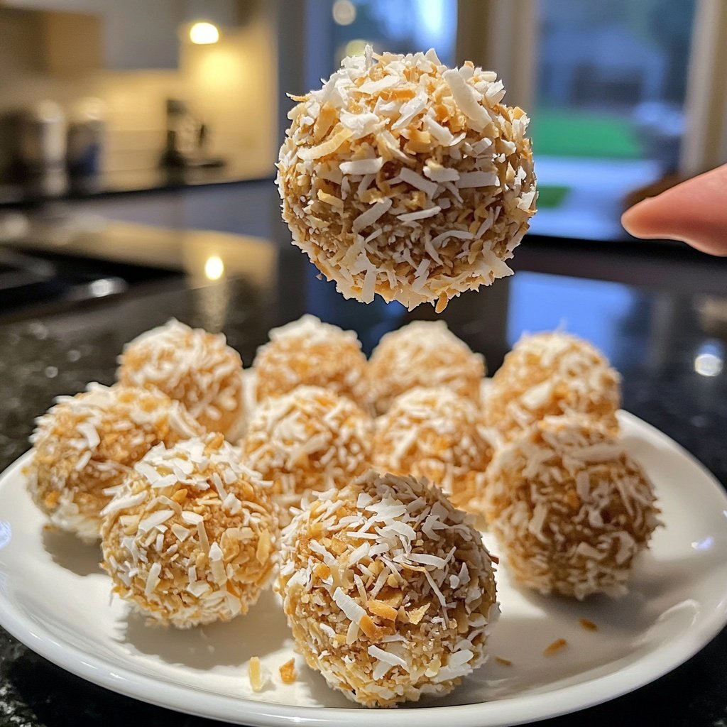 Protein Bällchen mit Kokosöl