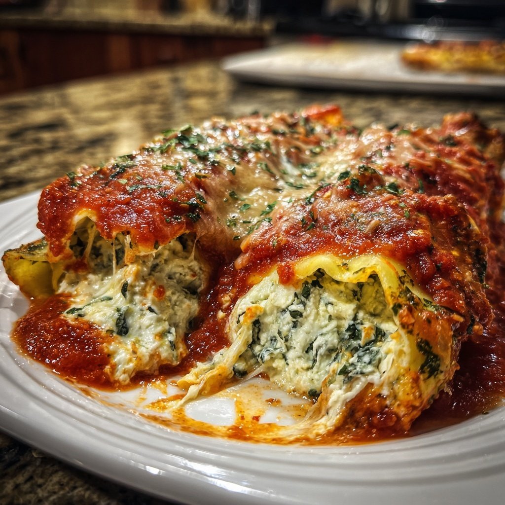 Cannelloni mit Frischkäsefüllung