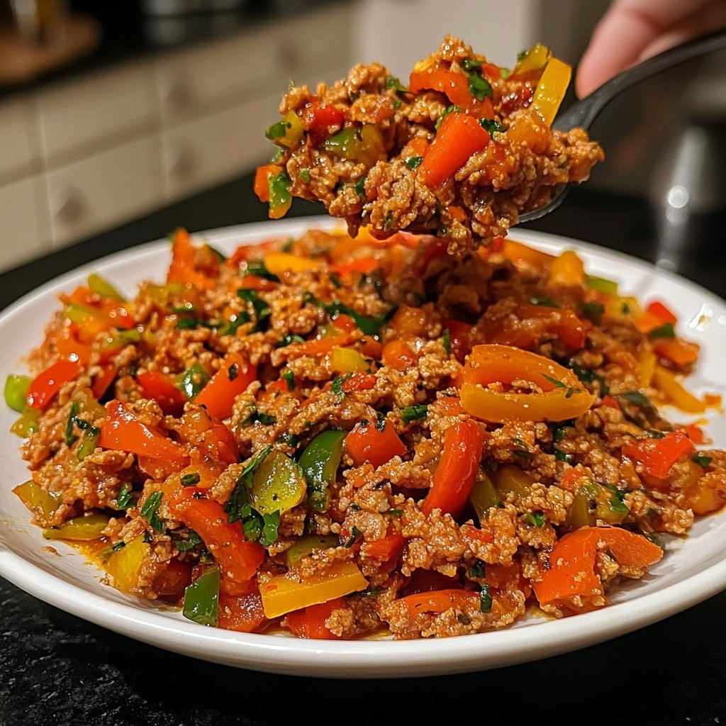 Hackfleisch Pfanne asiatisch