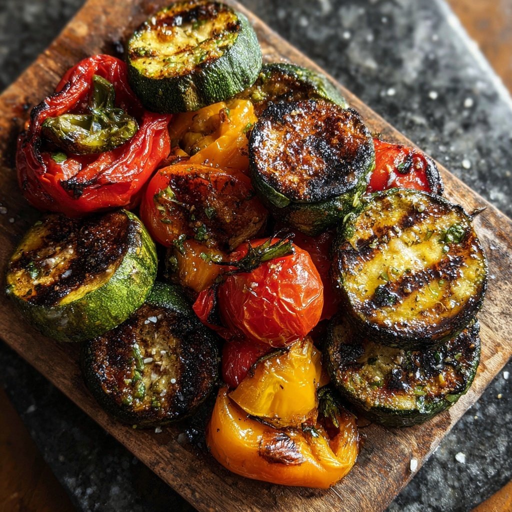 Gegrillte Gemüse Medaillons