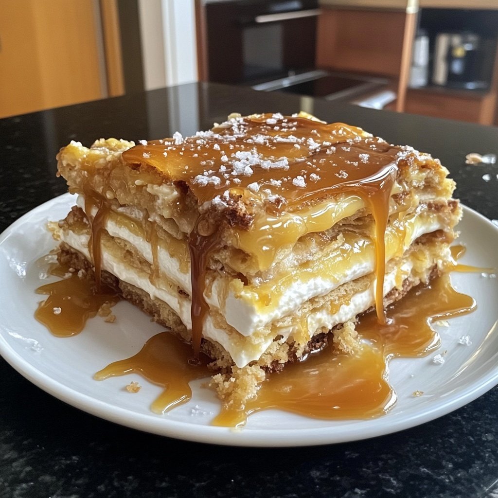 Salzkaramell-Käsekuchen – Cremiger Genuss trifft auf salzige Süße