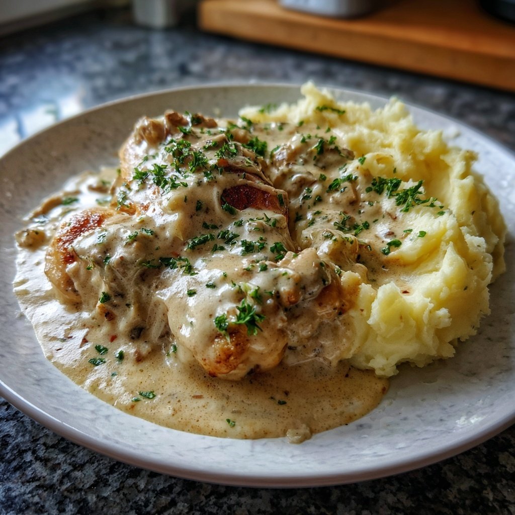 Hausmannskost Cremiges Hähnchen mit Kartoffelpüree