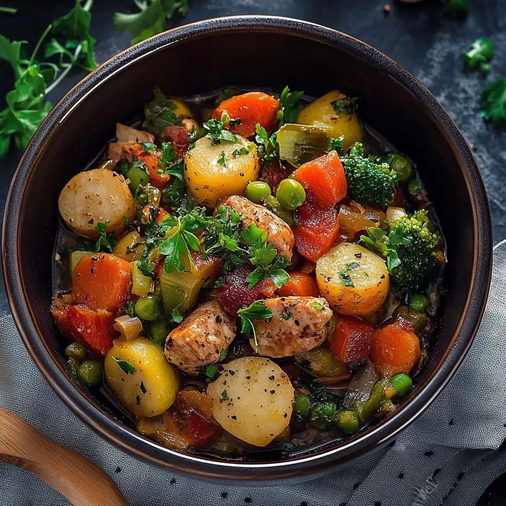 Rosenkohl-Topf mit Mettenden