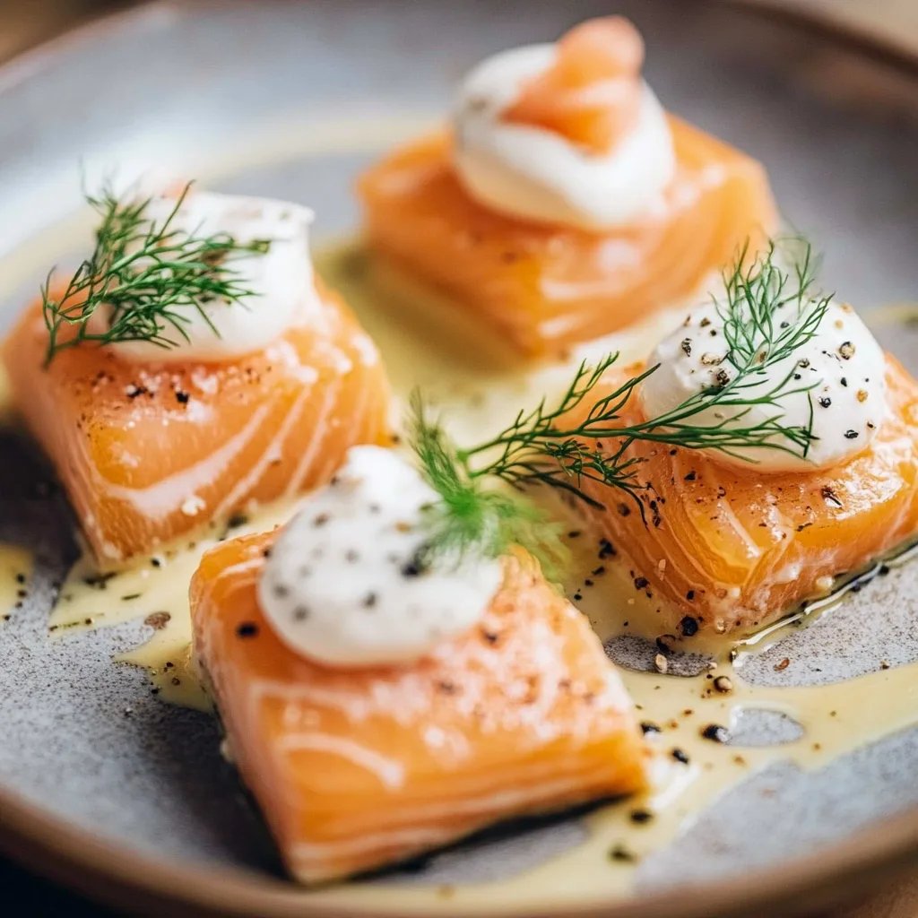 Lachs-Blätterteig-Häppchen