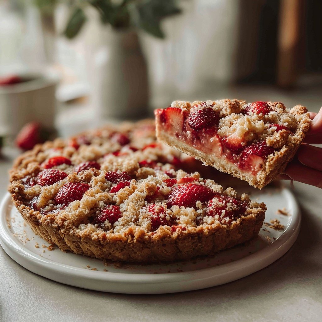 Erdbeer Streusel Tarte