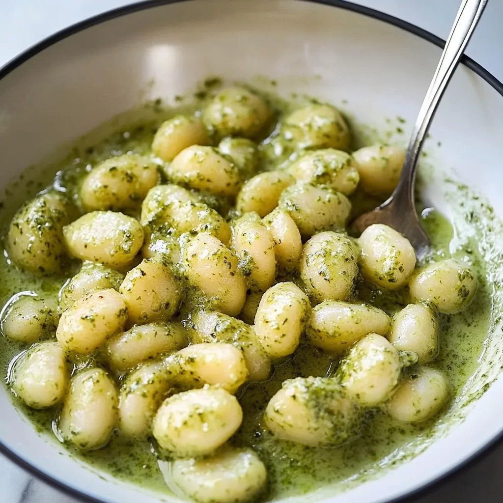 Cremige Pesto Gnocchi