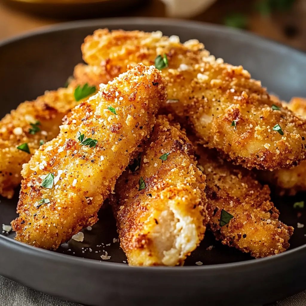 Ofen-Baked Crispy Parmesan Chicken Tenders