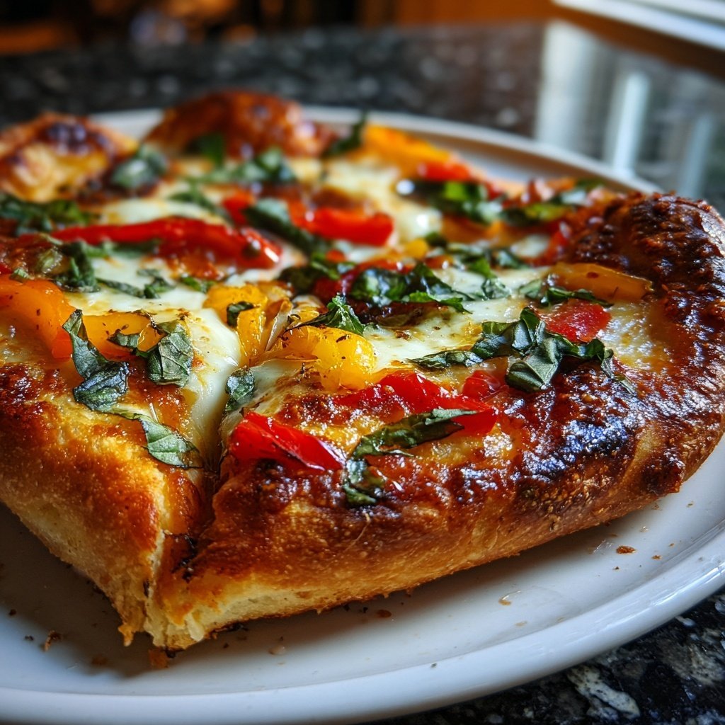 Hausgemachte Pizza mit Herzform